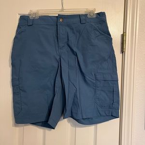 Duluth Trading Co ‘Dry on the Fly’ Women’s shorts -size 12. Color is Blue Spruce